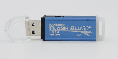 USB Stick Kanguru FlashBlu30 vom USB Spezialisten optimal.de