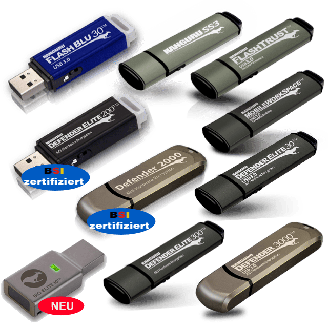 Kanguru USB-Sticks mit Schreibschutz vom USB-Spezialisten