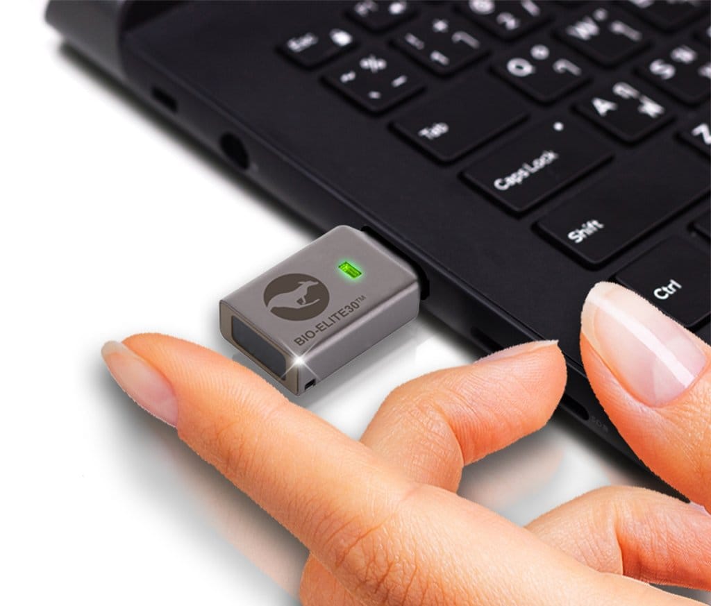 Fingerprint USB Stick mit Schreibschutz vom USB-Spezialisten, besser als Pin Pad