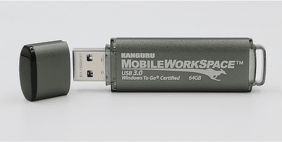USB Stick Kanguru Mobile Workspace für Windows 10 vom USB Spezialisten optimal.de