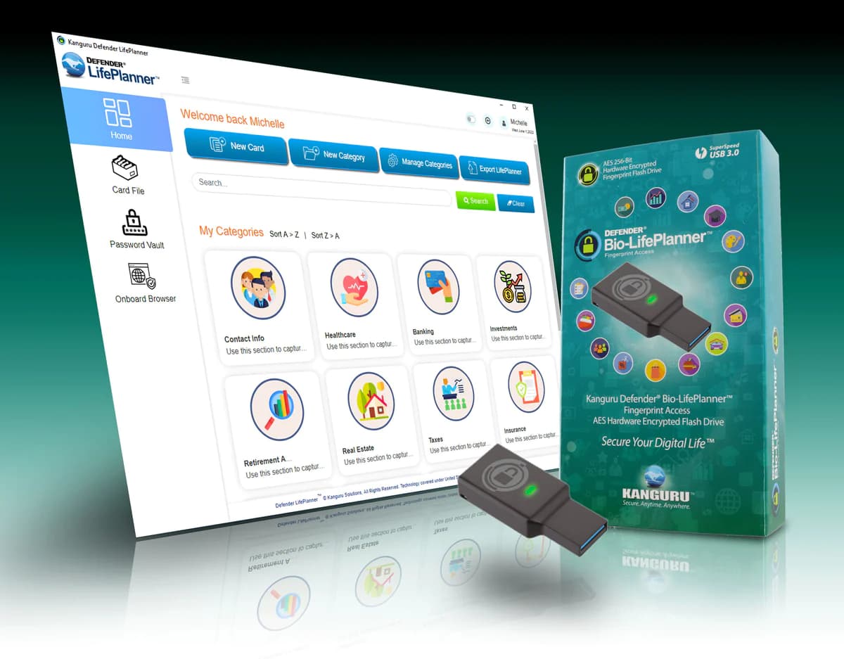 Kanguru Defender LifePlanner BioElite30