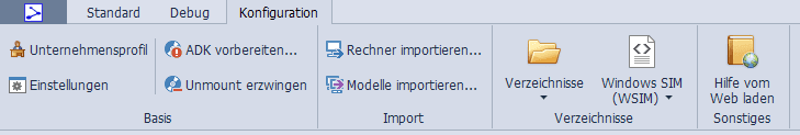 OSDeploy Konsole Konfiguration