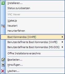 WinPE Boot Kommandos