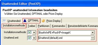 Beispiel einer Imaging Installationsmethode