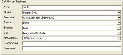 Rechnereigenschaften beim Imaging