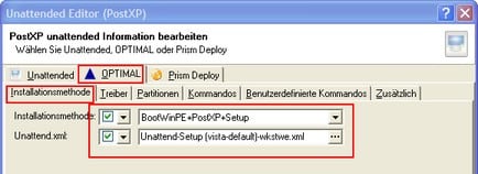 Installationsmethoden beim Imaging