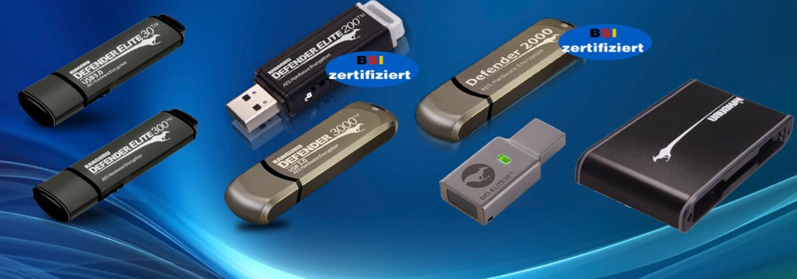 Kanguru sichere USB-Stick's, BSI/BasedOn BSI zertifiziert